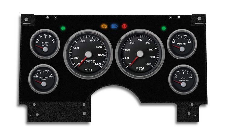 94111-01M Performance Series Direct-Fit Gauge Kit, GMc/Chevy S10/S15 94-97, Black