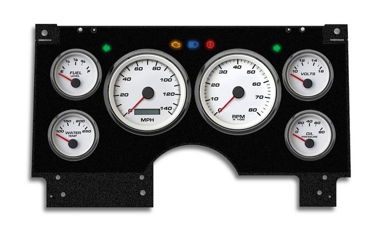 94111-03 Performance Series Direct-Fit Gauge Kit, GMc/Chevy S10/S15 94-97, White