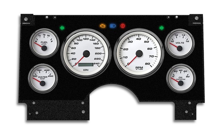 94111-03M Performance Series Direct-Fit Gauge Kit, GMc/Chevy S10/S15 94-97, White