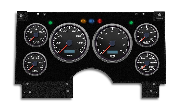 94211-01 Performance Ii Series Direct-Fit Gauge Kit, GMc/Chevy S10/S15 94-97, Black