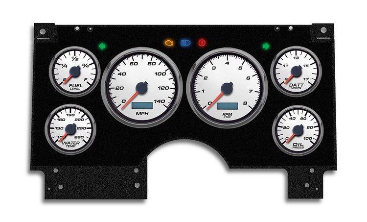 94211-03 Performance Ii Series Direct-Fit Gauge Kit, GMc/Chevy S10/S15 94-97, White