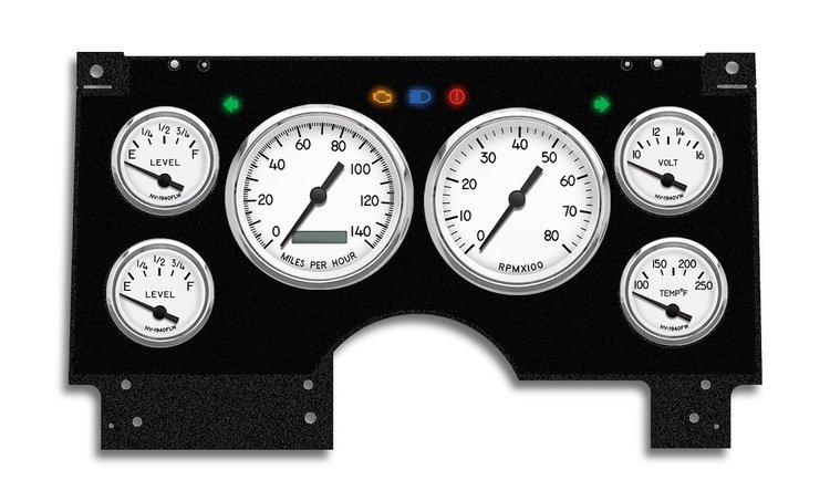 94411-03M 1940 Series Direct-Fit Gauge Kit, GMc/Chevy S10/S15 94-97, White