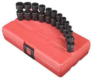 12pc. Metric Universal Impact Socket Set 1/4" Drive