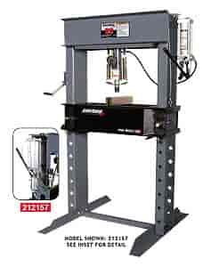 50 Ton Manual Press Air/Hydraulic Pump with Pro Air Assist Made in the USA