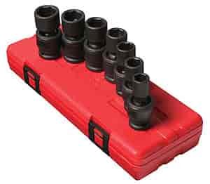 7pc. Metric Universal Impact Socket Set 1/2" Drive