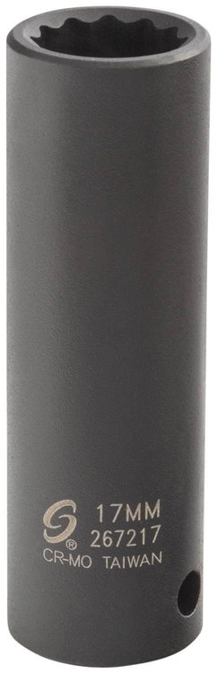 1/2" Dr 17mm 12pt Socket