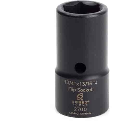3/4" x 13/16" Flip Socket 1/2" Drive