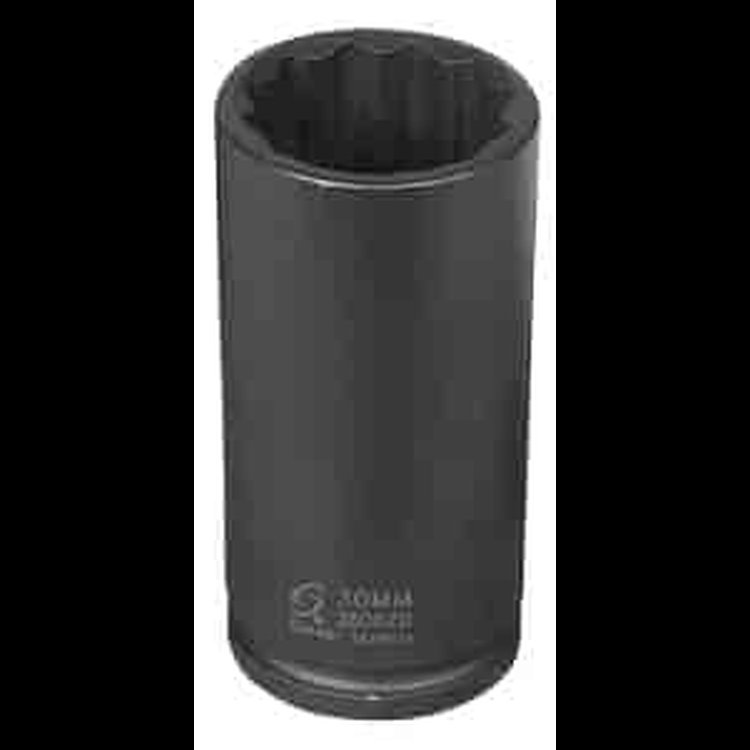 30mm 12-Point Deep Spindle Nut Impact Socket 1/2" Drive