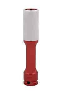 21mm Extra Thin Wall Deep Wheel Protector Impact Socket Red