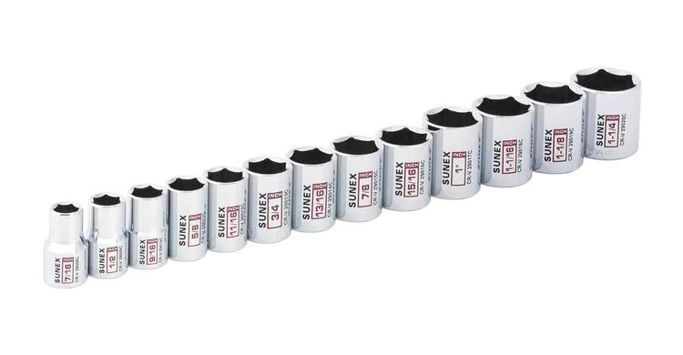 13PC.1/2"DR SOCKET -SAE