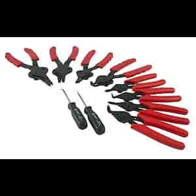 10 Pc. Snap Ring Pliers Set For use with both internal and external snap rings