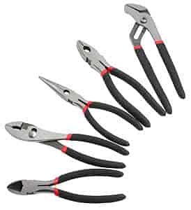 5 Pc. Multi-Purpose Pliers Set Induction hardened cutting edges