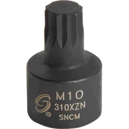 M10 Stubby Triple Square Impact Socket 3/8" Drive