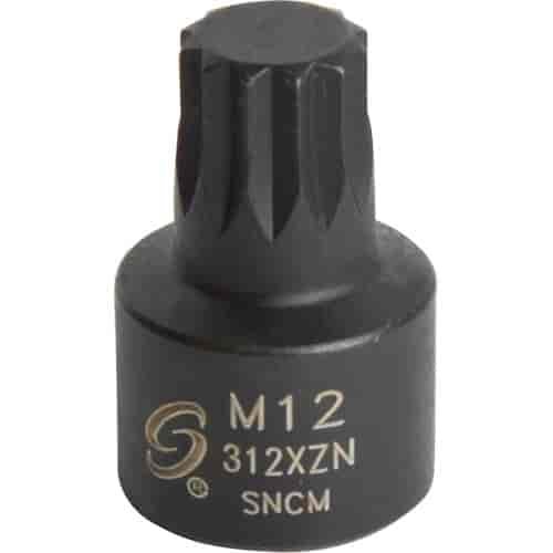 M12 Stubby Triple Square Impact Socket 3/8" Drive