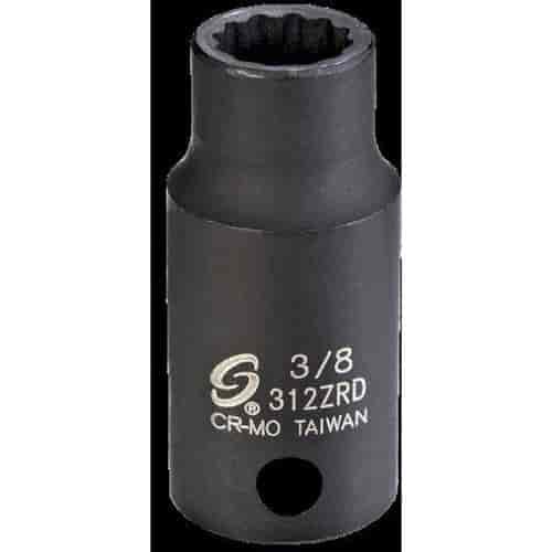 3/8" 12-Point Semi-Deep Impact Socket 3/8" Drive