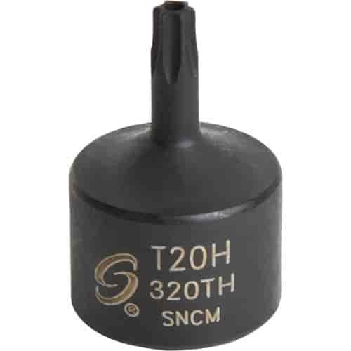 T20H Stubby TAMPR Internal Star Impact Socket 3/8" Drive