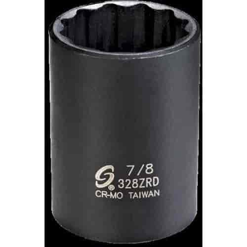 7/8" 12-Point Semi-Deep Impact Socket 3/8" Drive