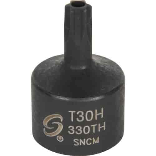 T30H Stubby TAMPR Internal Star Impact Socket 3/8" Drive