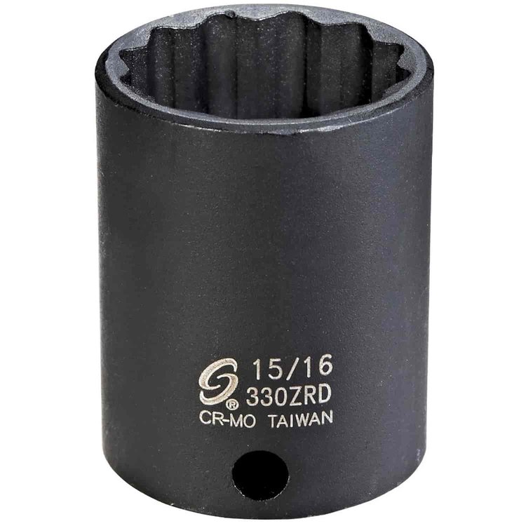 15/16" 12-Point Semi-Deep Impact Socket 3/8" Drive
