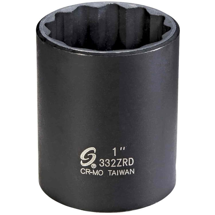 1" 12-Point Semi-Deep Impact Socket 3/8" Drive