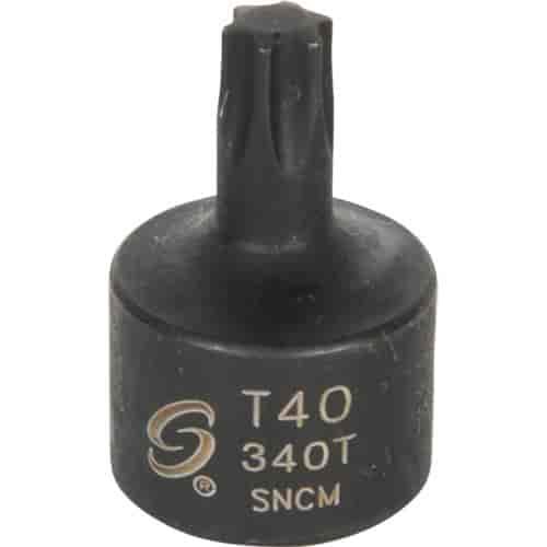 T40 Stubby Internal Star Impact Socket 3/8" Drive