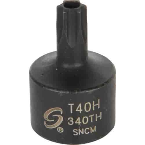T40H Stubby TAMPR Internal Star Impact Socket 3/8" Drive