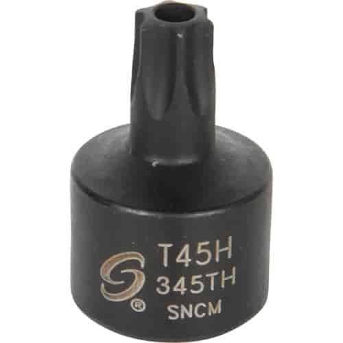 T45H Stubby TAMPR Internal Star Impact Socket 3/8" Drive