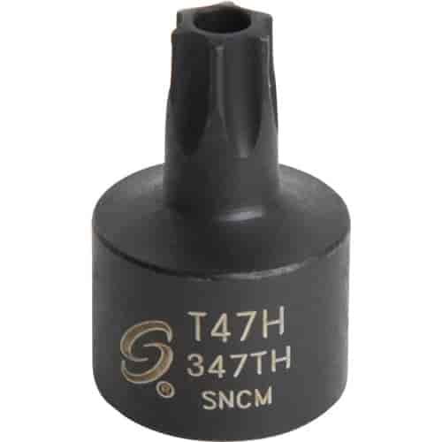 T47H Stubby TAMPR Internal Star Impact Socket 3/8" Drive