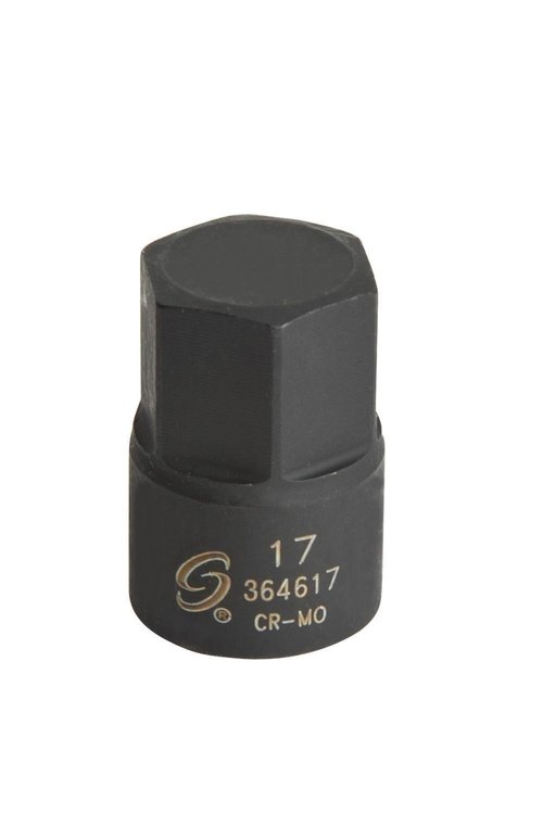 3/8 Dr 17mm Stubby Driver