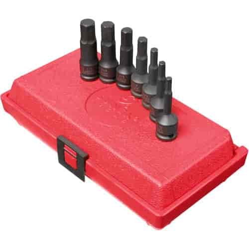 7pc. SAE Hex Impact Driver Set 3/8" Drive