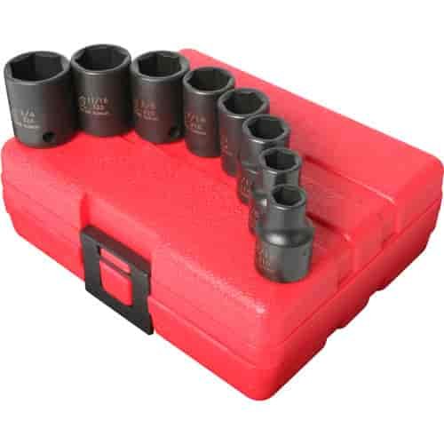 8pc. SAE Impact Socket Set 3/8" Drive