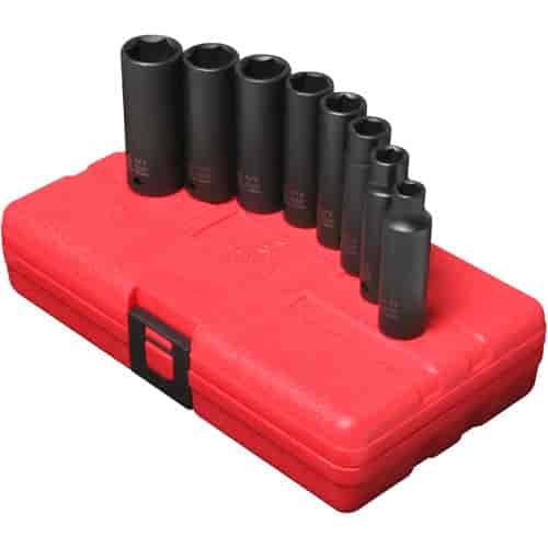 8pc. SAE Deep Impact Socket Set 3/8" Drive