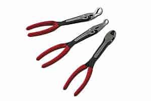 3 Pc. 11" Specialty Pliers Set Soft comfort grip handles