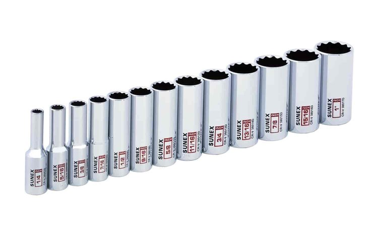 13PC.3/8"DRDEEP SOCK -SAE