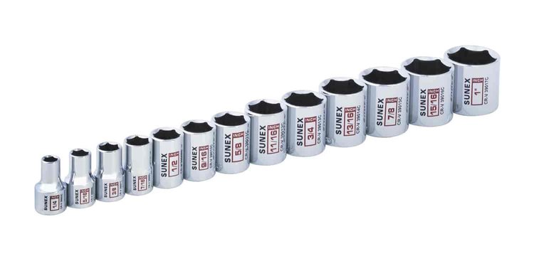 13PC.3/8"DR SOCK SET-SAE
