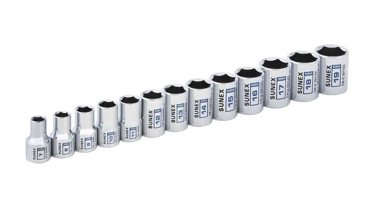 13PC.3/8"DR SOCK SET-MM