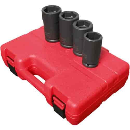 4pc. Combination Budd Wheel Impact Socket Set 3/4" Drive