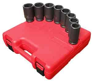 8pc. SAE Deep Impact Socket Set 3/4" Drive