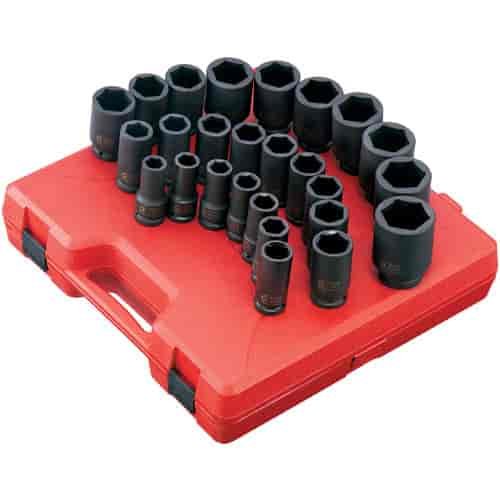 26pc. Metric Deep Impact Socket Set 3/4" Drive
