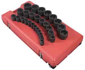 29pc. SAE Standard Impact Socket Set 3/4" Drive