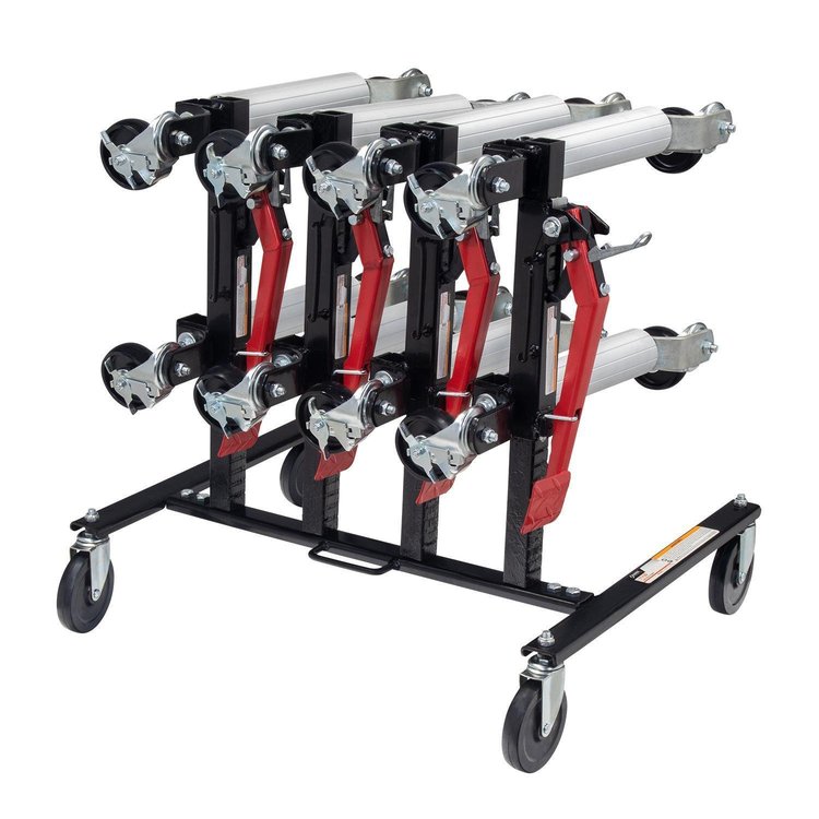 Wheel Dolly Storage Rack for Sunex 7708 Wheel Dollies [4-Dolly Capacity]