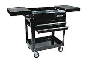 Compact Slide Top Utility Cart Black