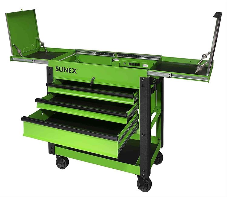 3 DRAWER CARTR - LIME GRN