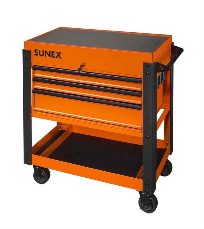 3 DRAWER CART - ORANGE