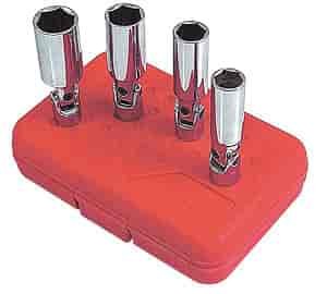4pc. Universal Spark Plug Socket Set 3/8" Drive
