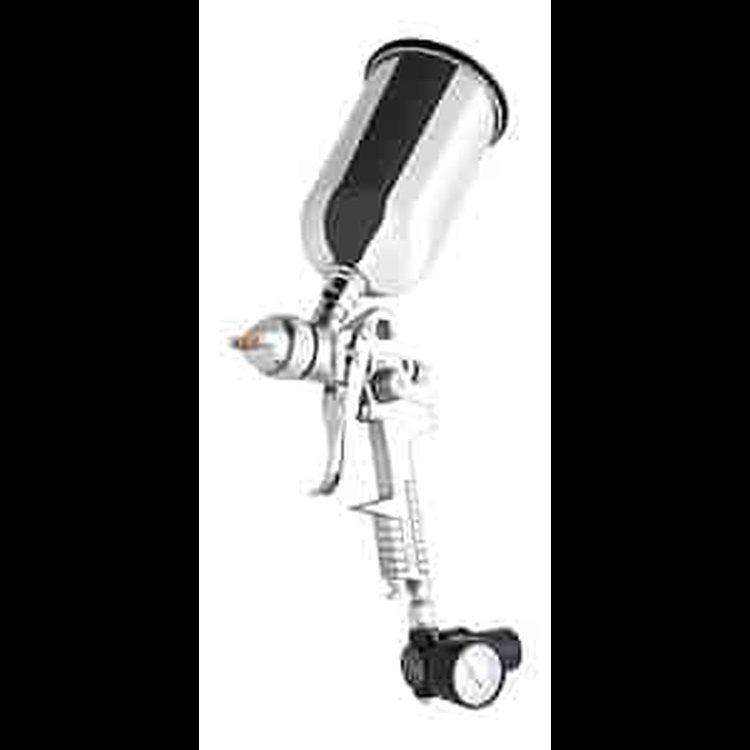 HVLP Gravity Feed Spray Gun w/1.4 mm Needle, Nozzle, and Cap Set