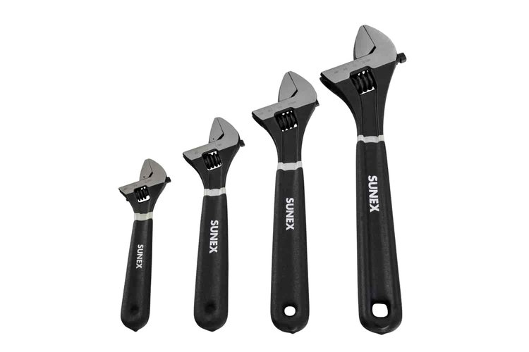 4PC ADJUSTABLE WRENCH SET