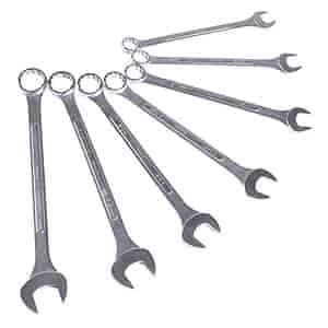 7 Pc. Jumbo SAE Combination Wrench Set Made from CR-V alloy steel