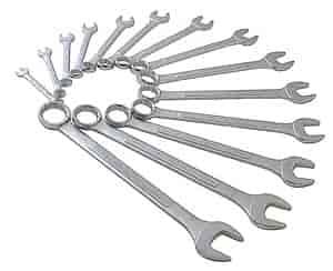 14 Pc. SAE Raised Panel Combination Wrench Set Raised panel design