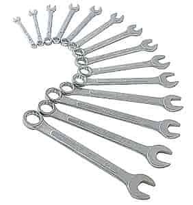 14 Pc. Metric Raised Panel Combination Wrench Set Raised panel design